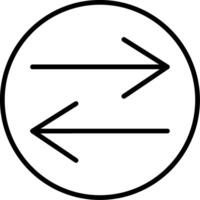 Swap Line Icon vector