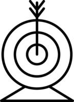 Targeting Line Icon vector