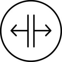 SPLIT Line Icon vector