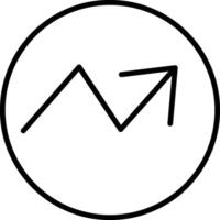 Trend Line Icon vector