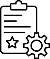 Quality Control Line Icon vector