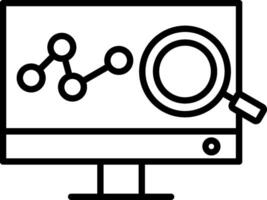 Data Analysis Line Icon vector