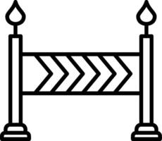 Barrier Line Icon vector