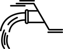 Drainage Line Icon vector
