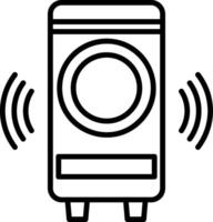 Woofer Line Icon vector