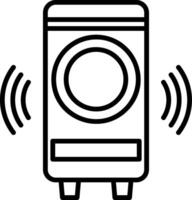 Woofer Line Icon vector