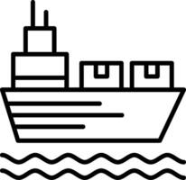 Shipping Line Icon vector