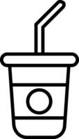 Soft Drink Line Icon vector