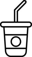 Soft Drink Line Icon vector