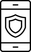 Security Line Icon vector