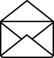 Mail Line Icon vector