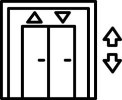 Elevator Line Icon vector