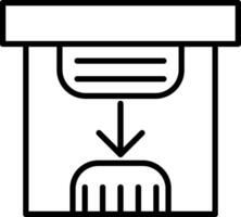 Save Line Icon vector