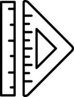 Ruler Line Icon vector