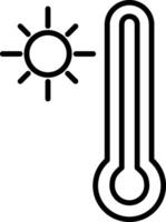 Thermometer Line Icon vector