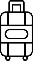 Suitcase Line Icon vector