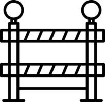 Barrier Line Icon vector