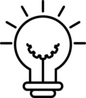 Bulb Line Icon vector