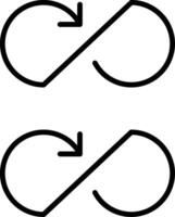 Infinity Line Icon vector