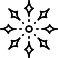 Firework Line Icon vector