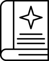 Spell Book Line Icon vector