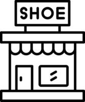 Store Line Icon vector