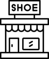 Store Line Icon vector