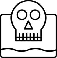 icono de línea muerta viva vector