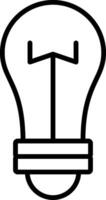 Lightbulb Line Icon vector