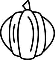Pumpkin Line Icon vector