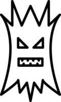 Tree Halloween Line Icon vector
