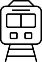 icono de línea de tren vector