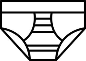 Underwear Line Icon vector