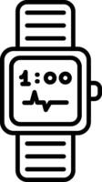 Watch Line Icon vector