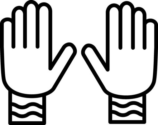 Gloves Line Icon