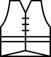 Vest Line Icon vector