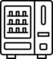 Vending Machine Line Icon vector