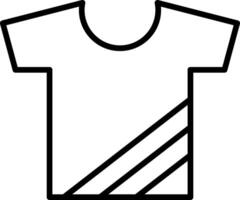 icono de línea de camiseta vector