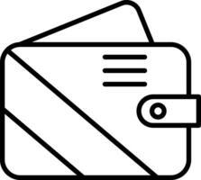 Wallet Line Icon vector