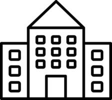 School Line Icon vector