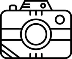 Photo Camera Line Icon vector