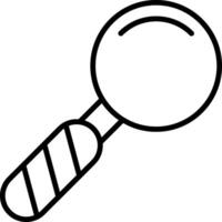 Magnifier Line Icon vector