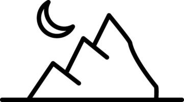 Mountain Line Icon vector