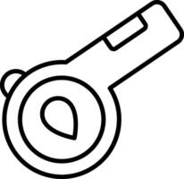 Whistle Line Icon vector