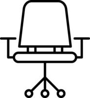 Chair Line Icon vector