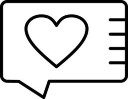 Give Heart Line Icon vector