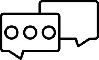 Comments Line Icon vector