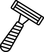 Razor Line Icon vector