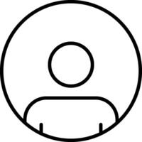 User Line Icon vector