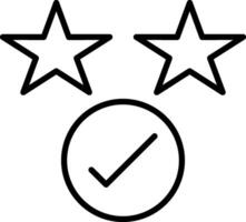 Rating Line Icon vector